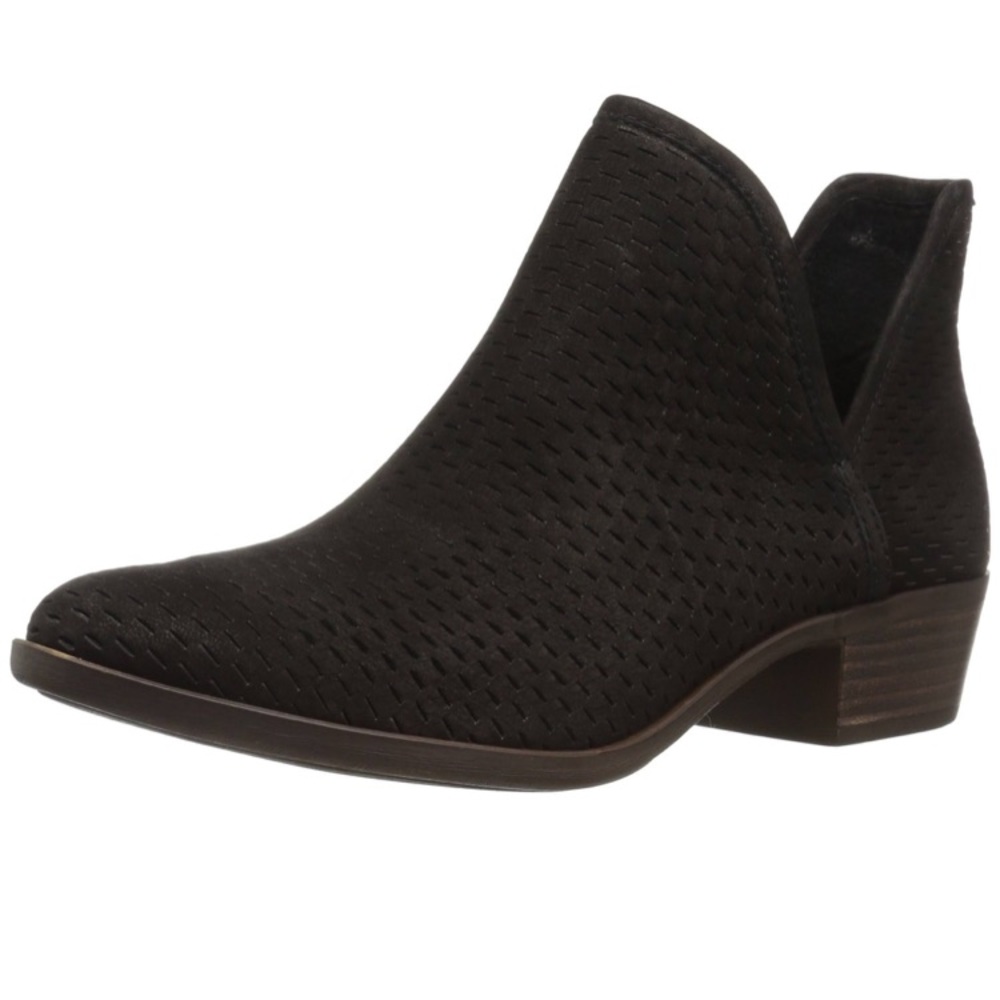 Baley black suede booties
